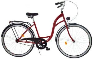 Retro bicykel DALLAS červeno čierny