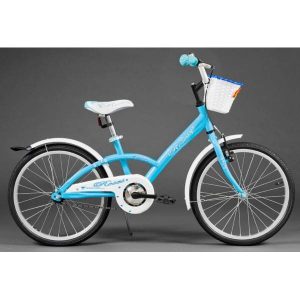 Detský bicykel ROSE bielo modrý 5-8 rokov