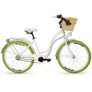 Retro bicykel GOETZE COLOURS bielo-zelený