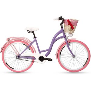 Retro bicykel GOETZE COLOURS fialovo-ružový