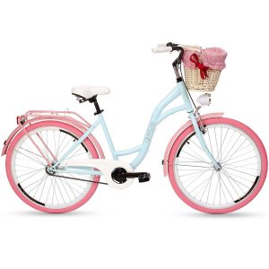 Retro bicykel GOETZE COLOURS modro ružový