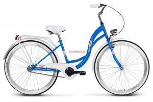 Retro bicykel Vellberg Lavender 28" modro-biely NOVINKA 2019