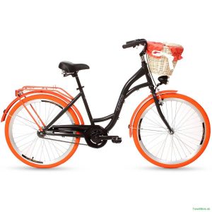 Retro bicykel GOETZE COLOURS čierno-oranžový