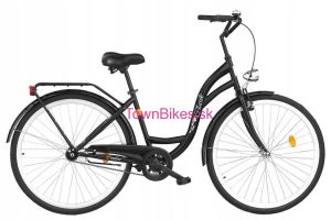 Retro bicykel  dámsky pánsky retro bicykel 28" 1 prevodový čierny 2019