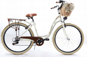 Retro bicykel LAVIDA 7-prevodový krémový