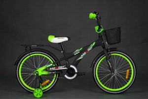 Detský bicykel MEXLLER čierno-zelený 4+