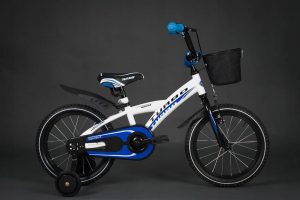 Detský bicykel TURBO bielo-modrý 4+