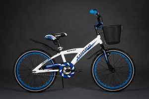 Detský bicykel TURBO bielo-modrý 5+